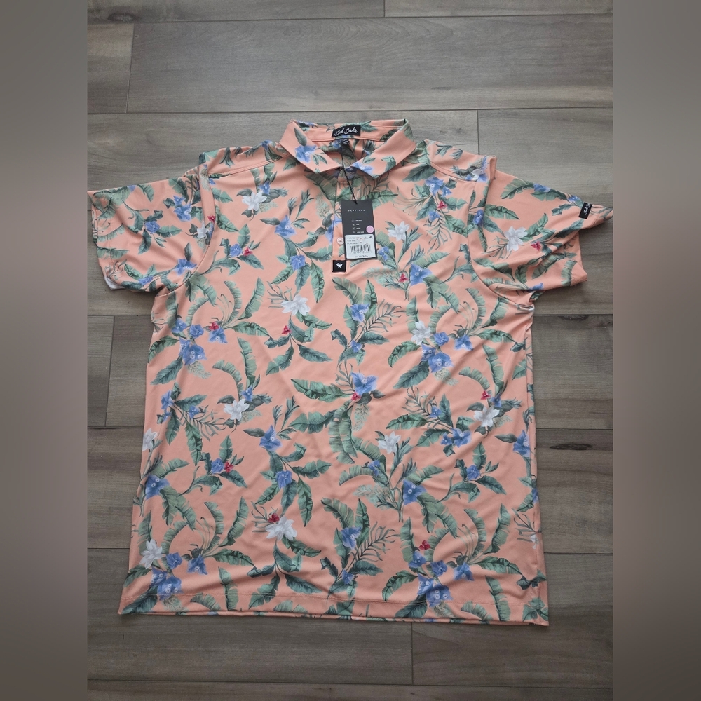 Floral Peach Shirt by Jack & Jones
